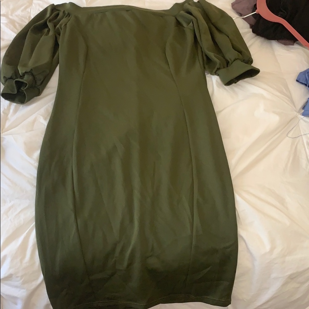 Dark green dresse